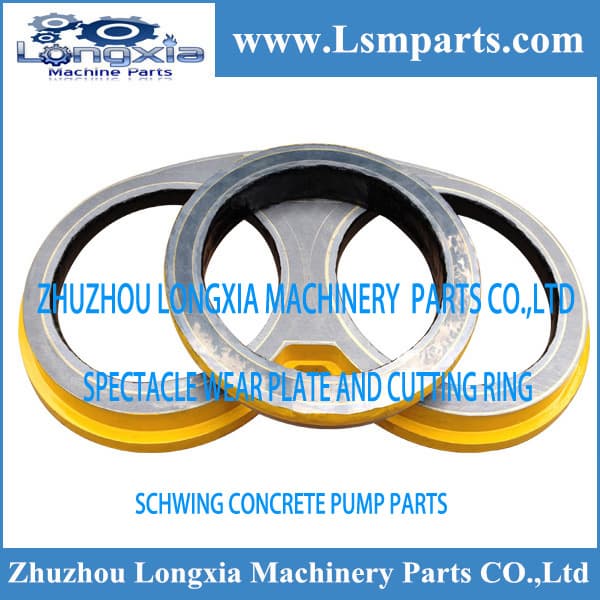 Schwing concrete pump spare parts wear plate and cutting